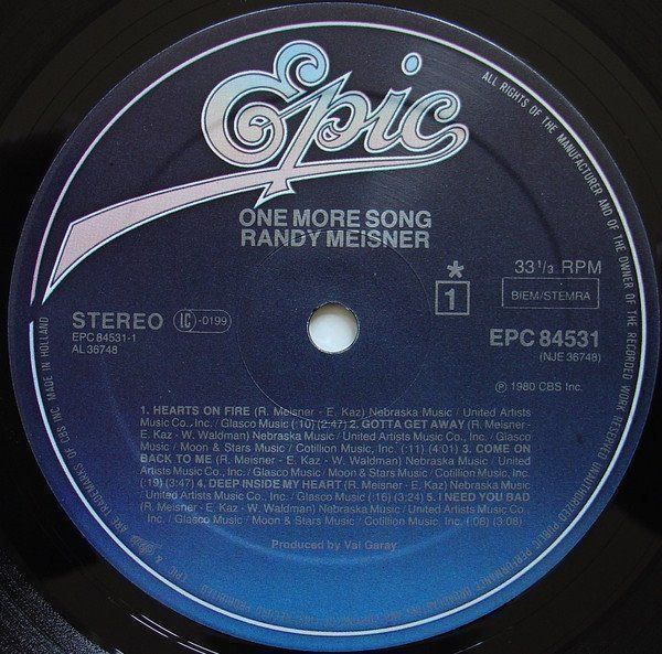 Vinyles: Meisner Randy (Ex-Eagles) – Neuf (Voir description) à Aeschi SO par Stones55 2
