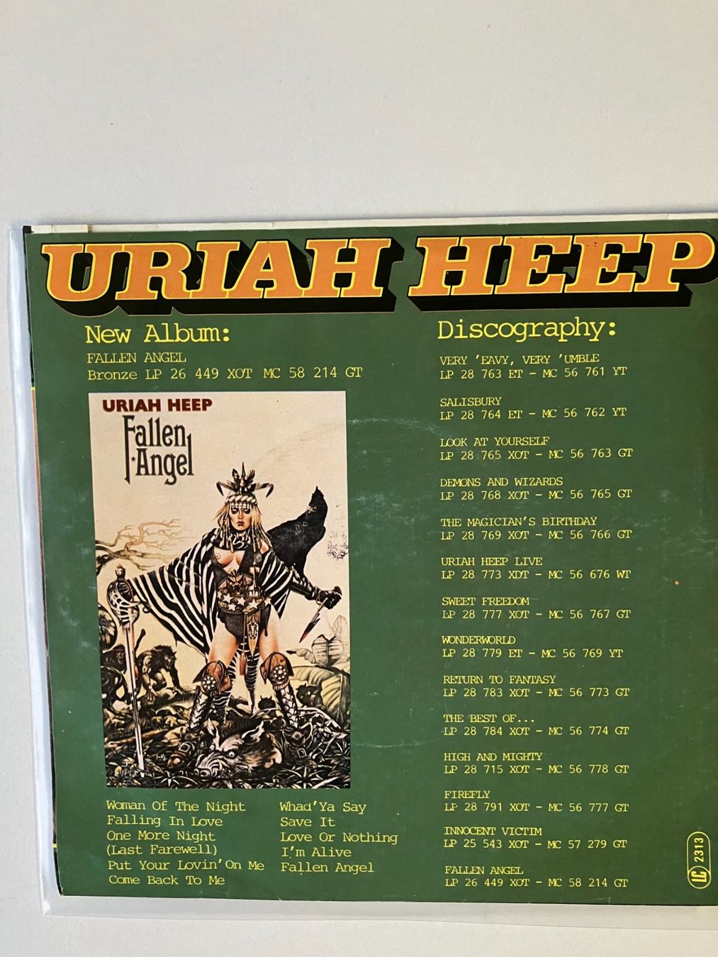 Dischi in vinile: Uriah Heep – Usato da Aarwangen venduto da Jukebox3 3