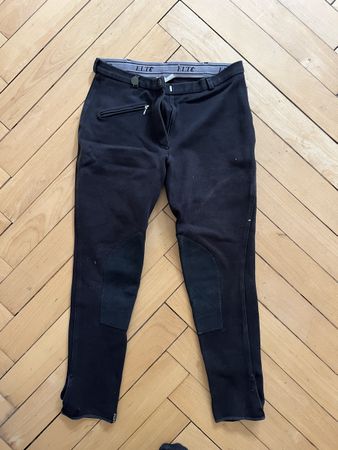 Schwarze Reithose von ELT Paris, Grösse 42