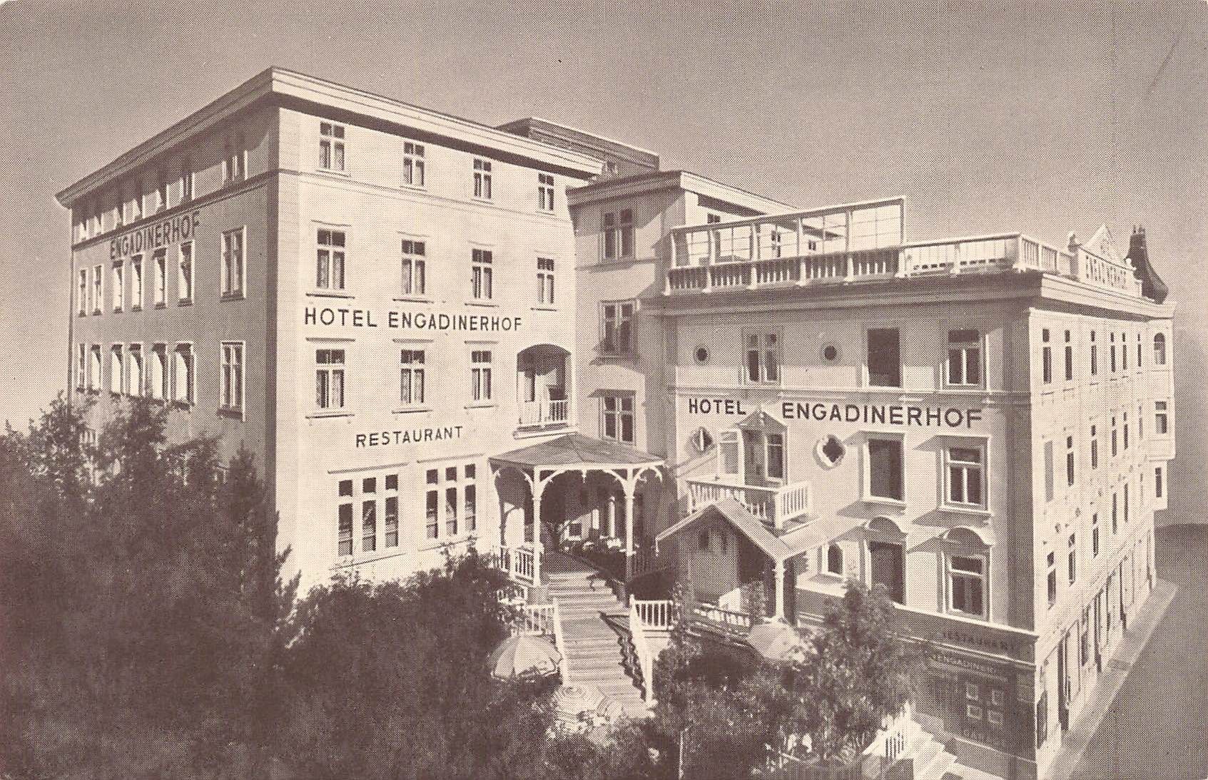 Cartoline postali: Hotel Engadinerhof Pontresina – Usato da Biasca venduto da Blenio71