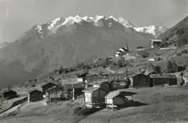 Zeneggen  VS  ob Visp    mit Mischabelgruppe    um 1959