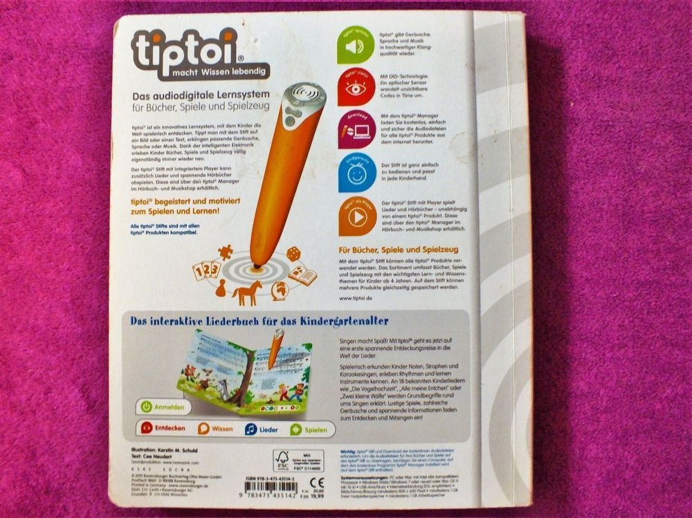 tiptoi Buch Meine schönsten Kinderlieder Kaufen auf Ricardo