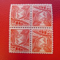 Kehrdruck: K34Ay ** postfrischer Viererblock, Kat: 150.-