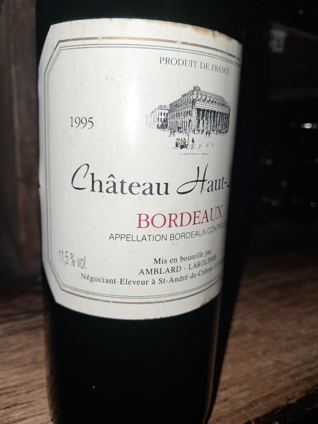 Wein: Château Haut-Biot Bordeaux 1995 – Neu und originalverpackt aus Le locle von juliensaran 2