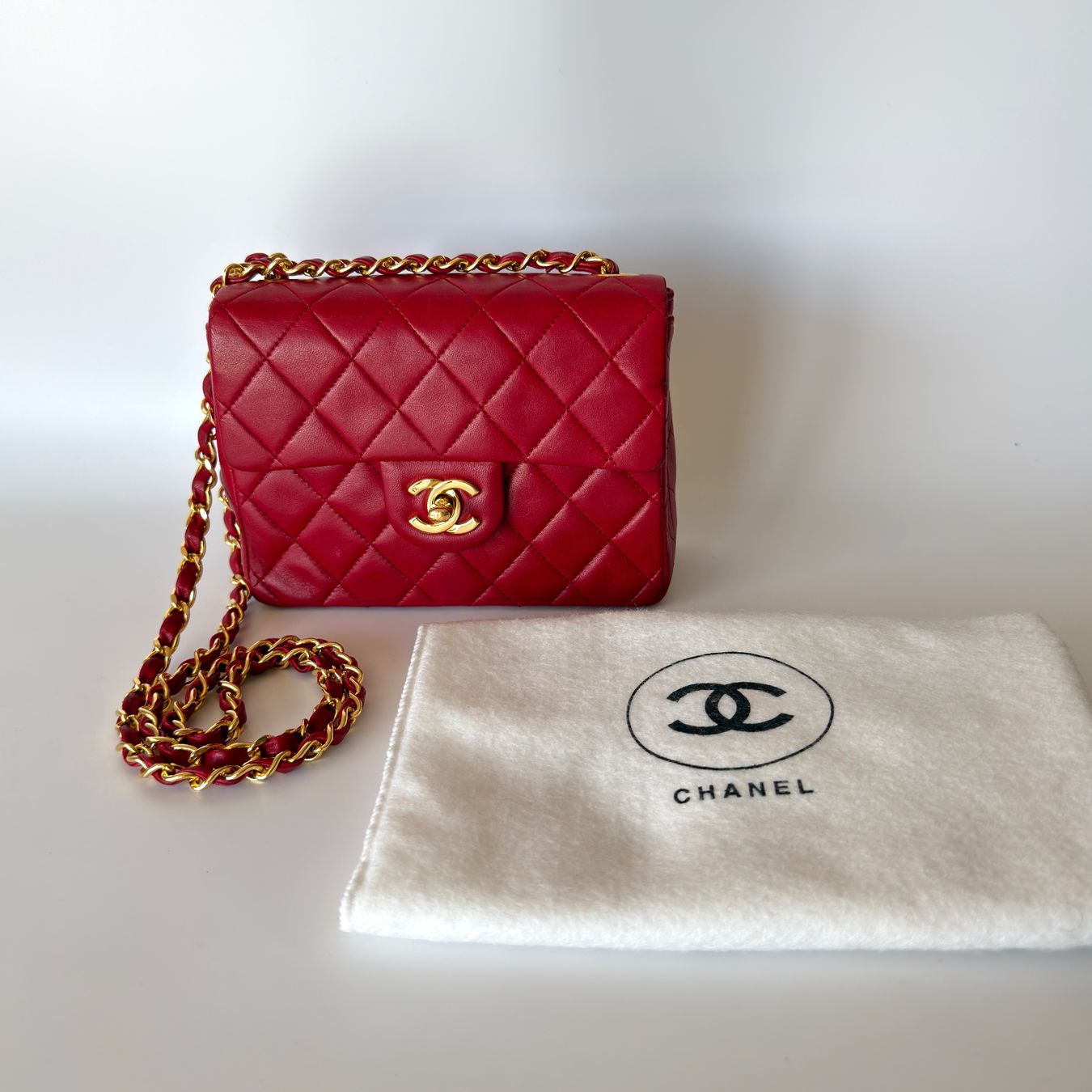 Chanel Borse da donna: RARE Authentique Sac CHANEL Timeless Square rouge – Usato da Carouge GE venduto da loveluxury 1