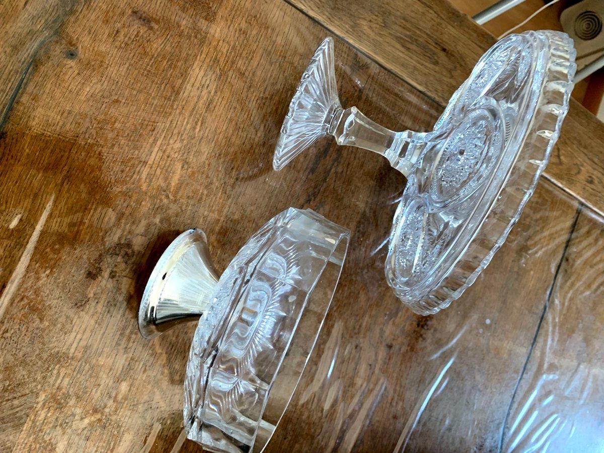 Schalen: Antikes  schöne Kristallschüssel oder Glassschüssell 2 Stuck – Gebraucht aus Emmen von newcar4you 7
