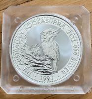 Silber Kookaburra Münze 1997 / 2 Oz. Silber Australien