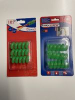 Lot de 2 Easy Screw range-câbles vert, 15mm, neuf bureau