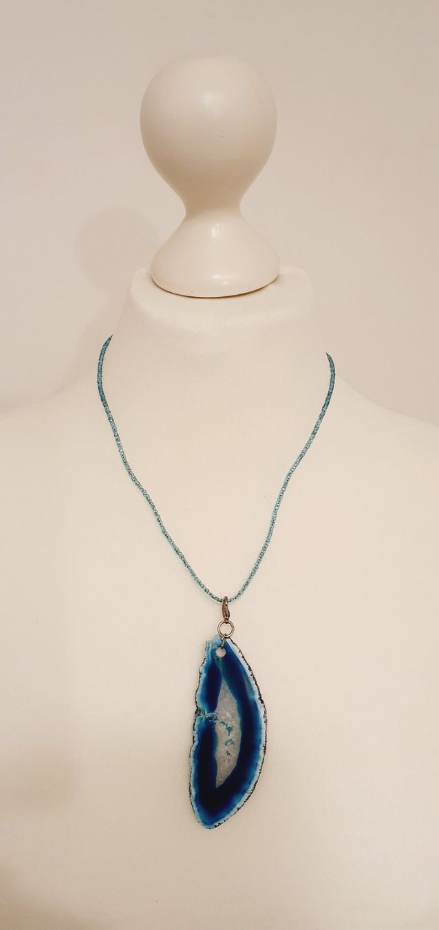 Catenine: Kette mit Stein blau – Nuovo (secondo la descrizione) da Stansstad venduto da InStyle8