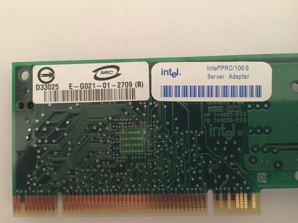 Intel Pro/100 S Desktop-Adapter PCI-Ethernet-Karte AB 1 FR (Gebraucht ...