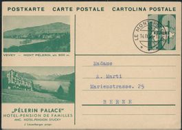 1933 - Bildpostkarte - Bild + Stempel Le Mont Pélerin VD