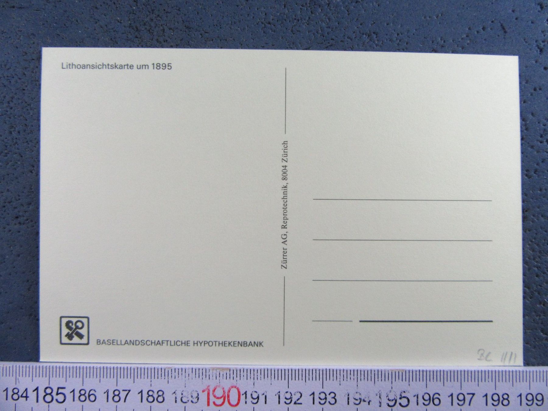 Cartoline postali: BIRSFELDEN BL AK LITHO-REPRO UM 1895 – Usato da Ettingen venduto da Hausi4711 1