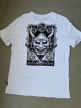 T-Shirt Weiss Grösse M / Oversize mit Motiv guter Zustand