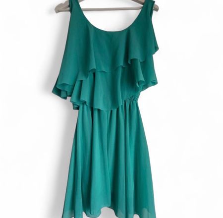 Women's Green and Blue Dress