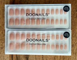 2x DOONAILS Kunstnägel – Latte Short Square – neu