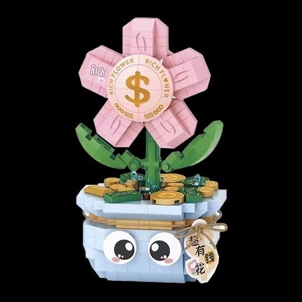 Kit di costruzioni: Blume im Topf: Rich Flower / Mini-Bausteine – Nuovo e nell'imballaggio originale da Meisterschwanden venduto da Bigi1 1