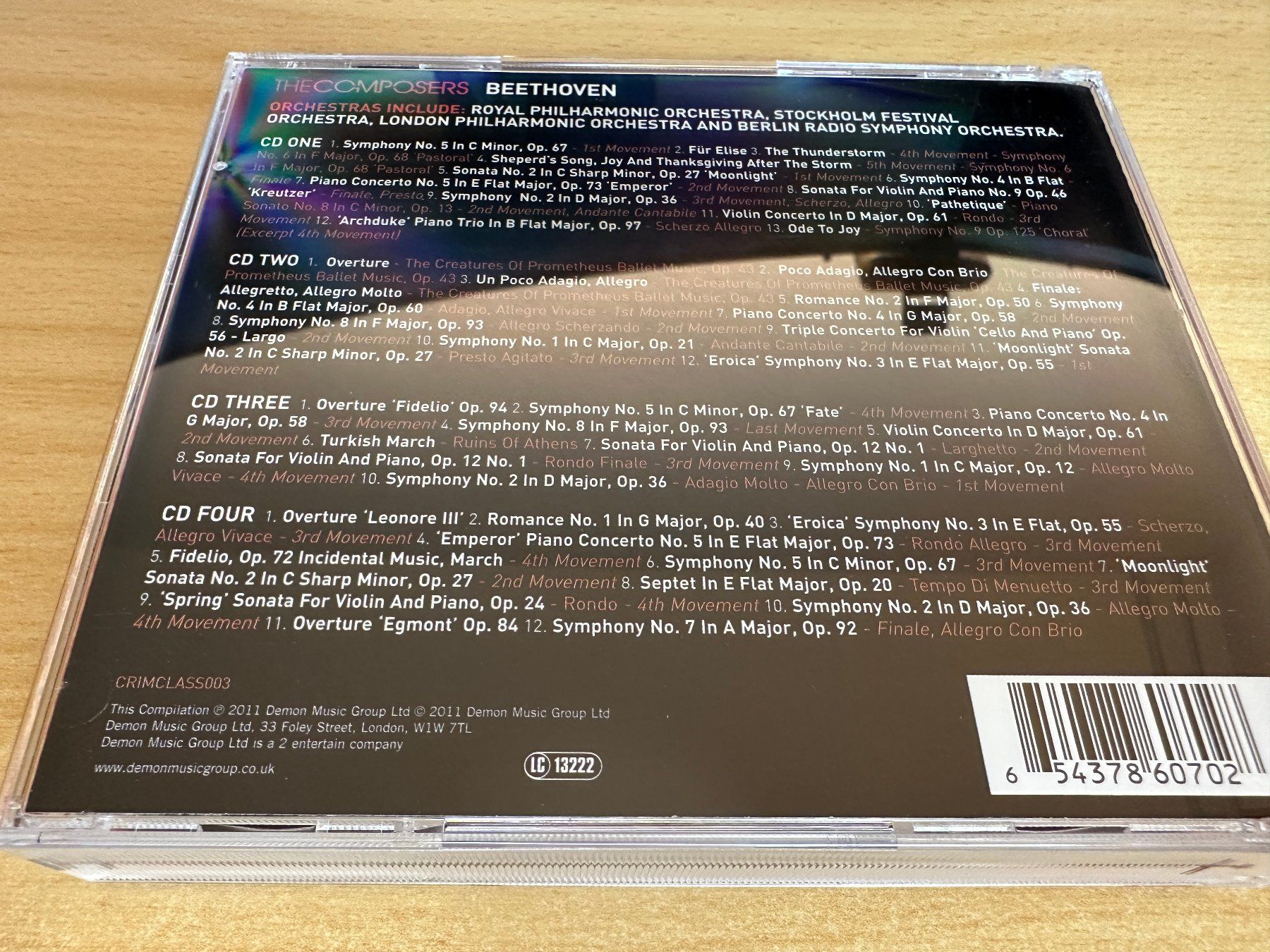 CDs: Beethoven - Various The Composers - 4 CD – Gebraucht aus Rikon im Tösstal von Alpenmutz 3