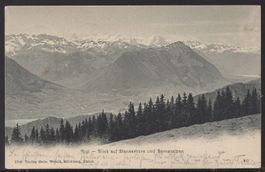 Rigi -  Blick auf Stanserhorn und Berneralpen  1904