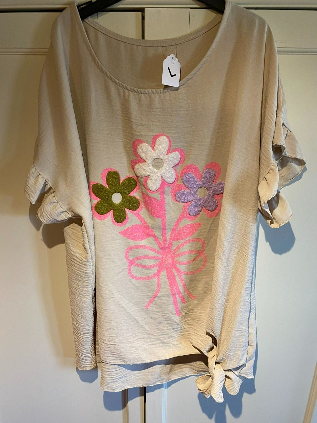 Camicette: FRÜHLINGS BLUSE KURZARM,BEIGE – Nuovo e nell'imballaggio originale da Meienried venduto da ManuelaBoutique 2