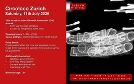 Regular Ticket for Circoloco 11.07. in Zürich Entry Anytime