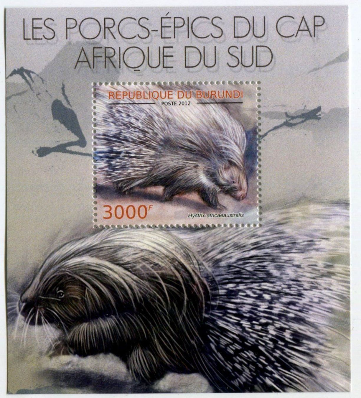 Tous les timbres: Block "Stachelschwein". Burundi. – Neuf avec emballage d'origine à Basel par Butsch5