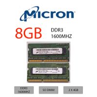 Micron 8GB (2X4GB) MT8KTF51264HZ-1G6E1 DDR3