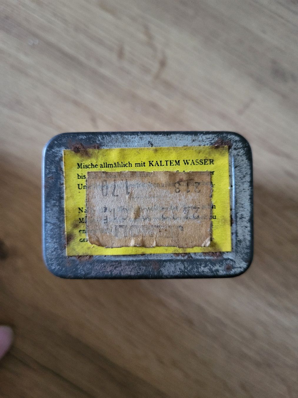 Zuckerdosen: Colman's Senfdose Blechdose Vintage Ungeöffnet – Neu und originalverpackt aus Allschwil von Uhrenbinz 1