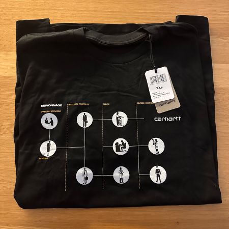 Carhartt WIP Espionage DJ Mehdi T-Shirt, Schwarz, XXL, new