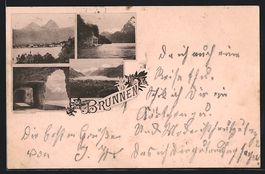 Brunnen, Teilansicht, Säulengang, Pavil