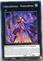 Yu-GI-OH Lyrikliedervogel Wandeldrossel Super Rare LED8-DE03