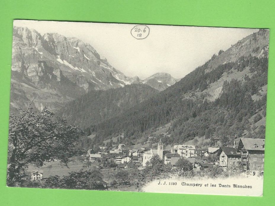 Cartoline postali: Champéry et les Dents Blanches – Usato da Zürich venduto da t24_de