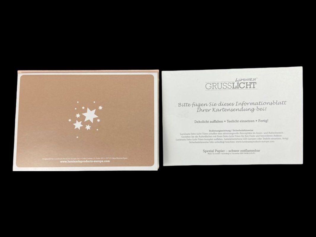 Cartoline: LUMINARIA Grusslicht, 5 Stück – Nuovo e nell'imballaggio originale da Hünenberg venduto da Restwert_Zug 3