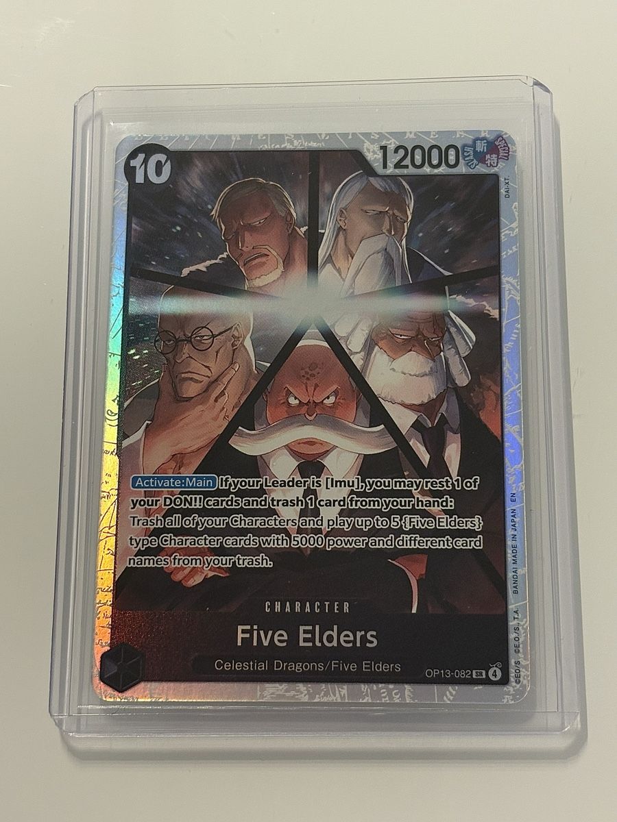 Bandai Sammelbilder & Trading cards: One Piece TCG - Five Elders OP13-082 – Neu (gemäss Beschreibung) aus Pieterlen von Mira_o7