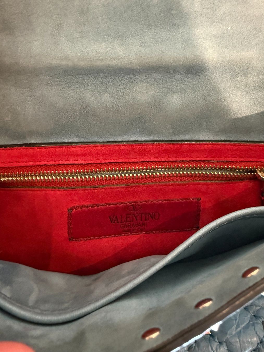 Valentino Borse da donna: Valentino Ruckstud spike handtasche blau – Usato da Küsnacht ZH venduto da theatorp 3