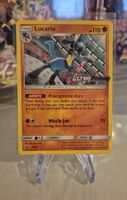 Pokémon Promo Karte SM95 Lucario STAFF Aufdruck Eng. 2018