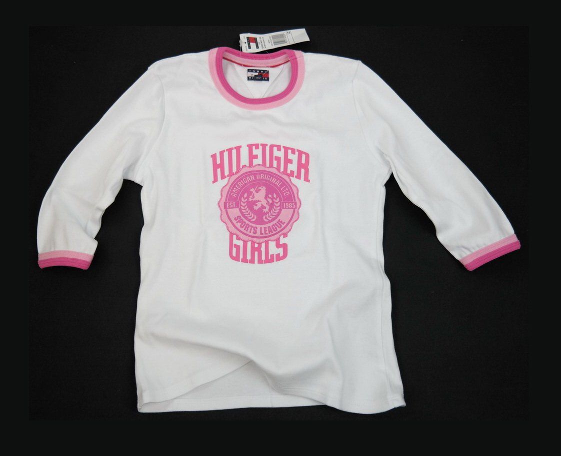 Tommy Hilfiger Maglioni & Felpe: Tommy Hilfiger Mädchen Pullover /weiss.pink/ Gr.12J/146-152 – Nuovo e nell'imballaggio originale da Wohlenschwil venduto da ABC-Vintage 4