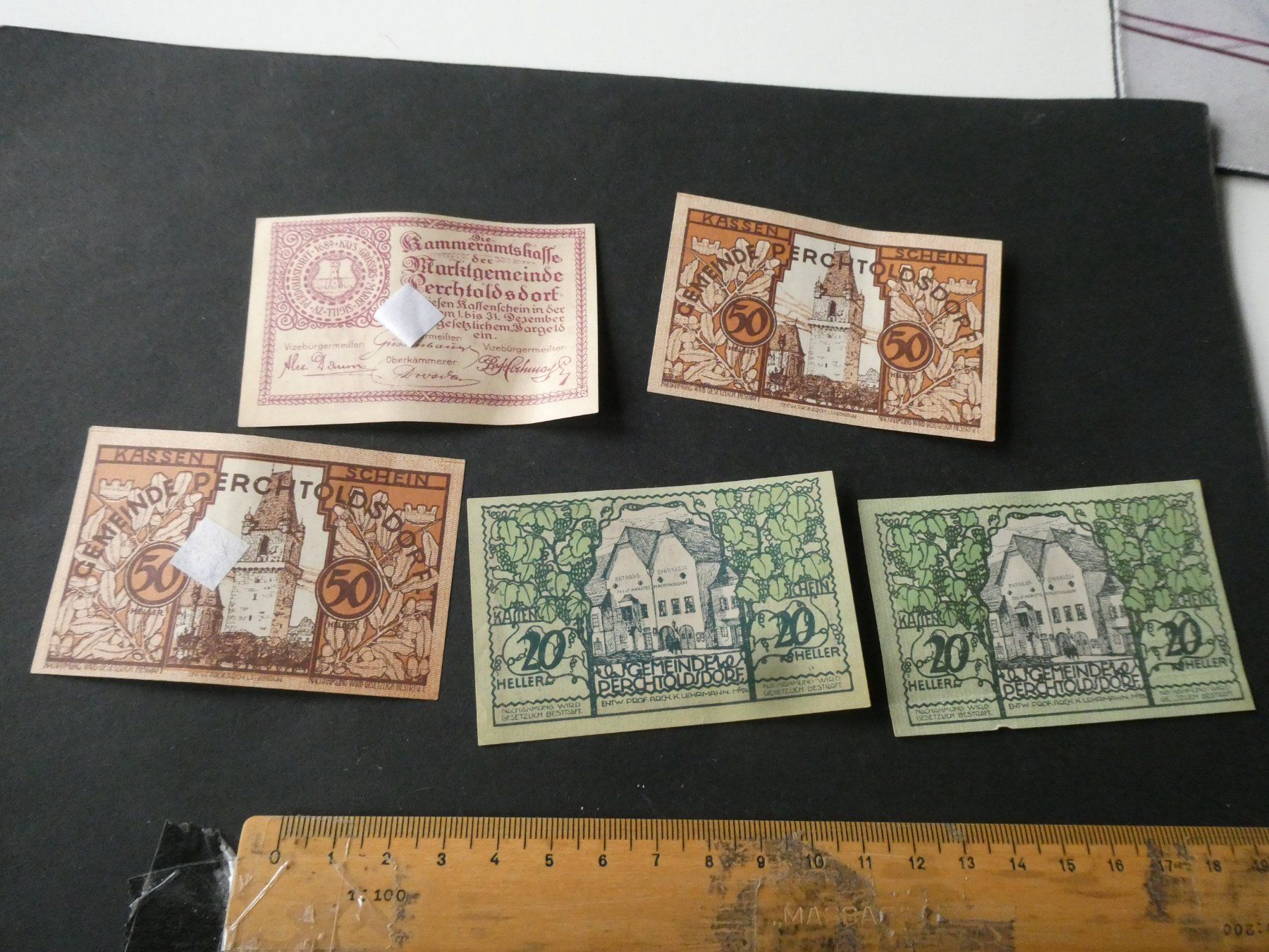 Banconote: Oesterreich, Perchtoldsdorf - Notgeld mit Mängel – Usato da Hinterforst venduto da Rohusri