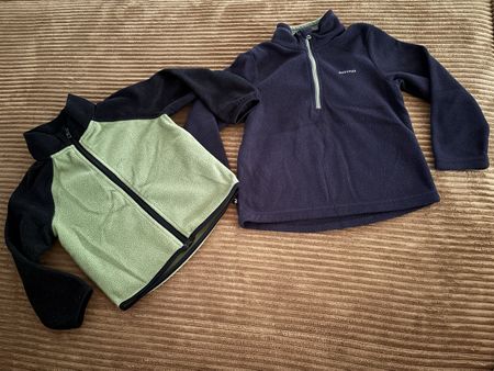 2x Faserpelz, 1 Fleecejacke, 1 Fleecepullover, Gr. 92