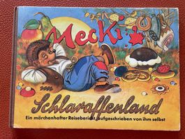 Bilderbuch von 1952  / Mecki im Schlaraffenland ( Steiff )