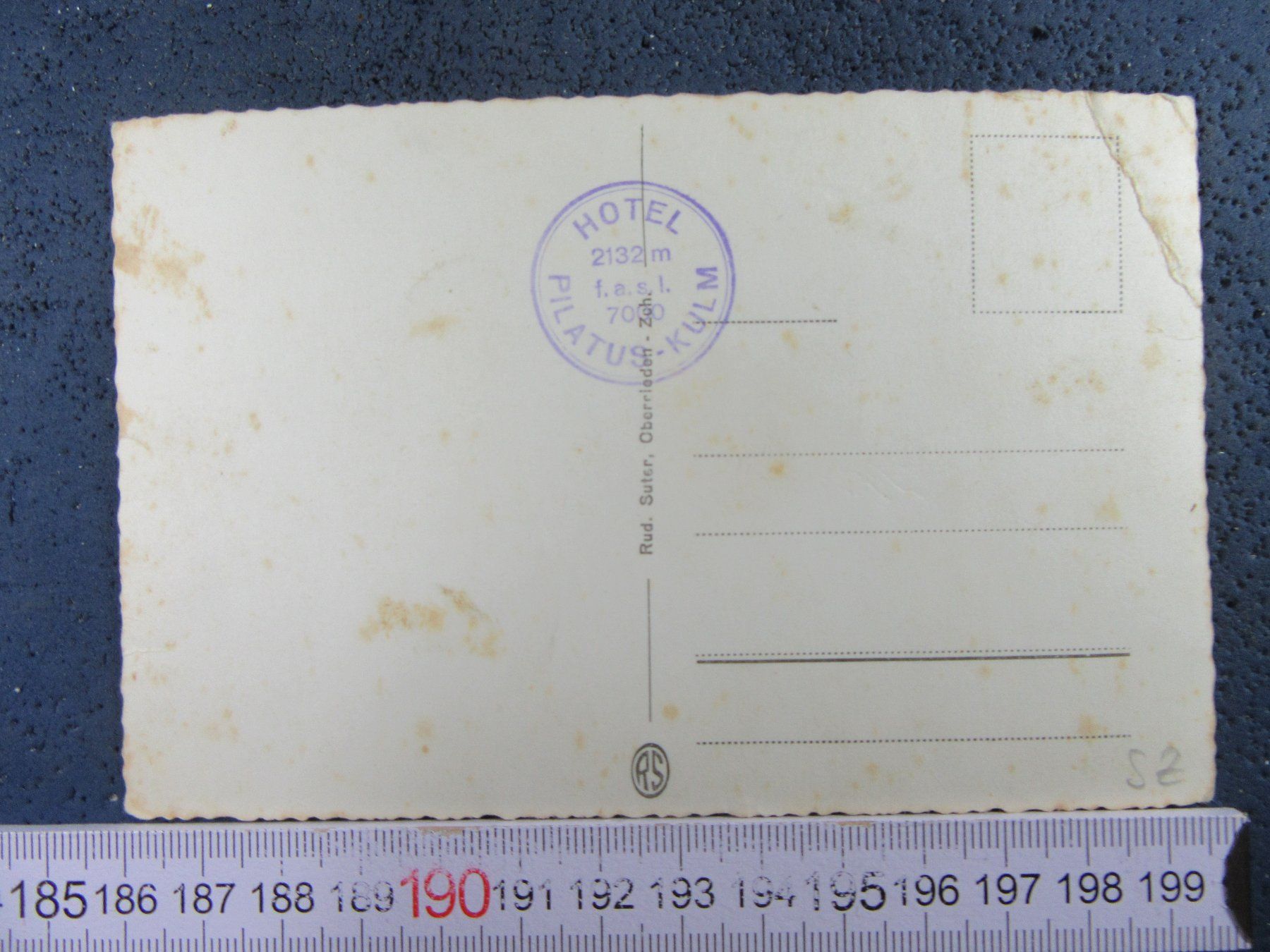 Cartoline postali: PILATUS-KULM HOTEL MIT ESEL BUG SZ AK – Usato da Ettingen venduto da Hausi4711 2