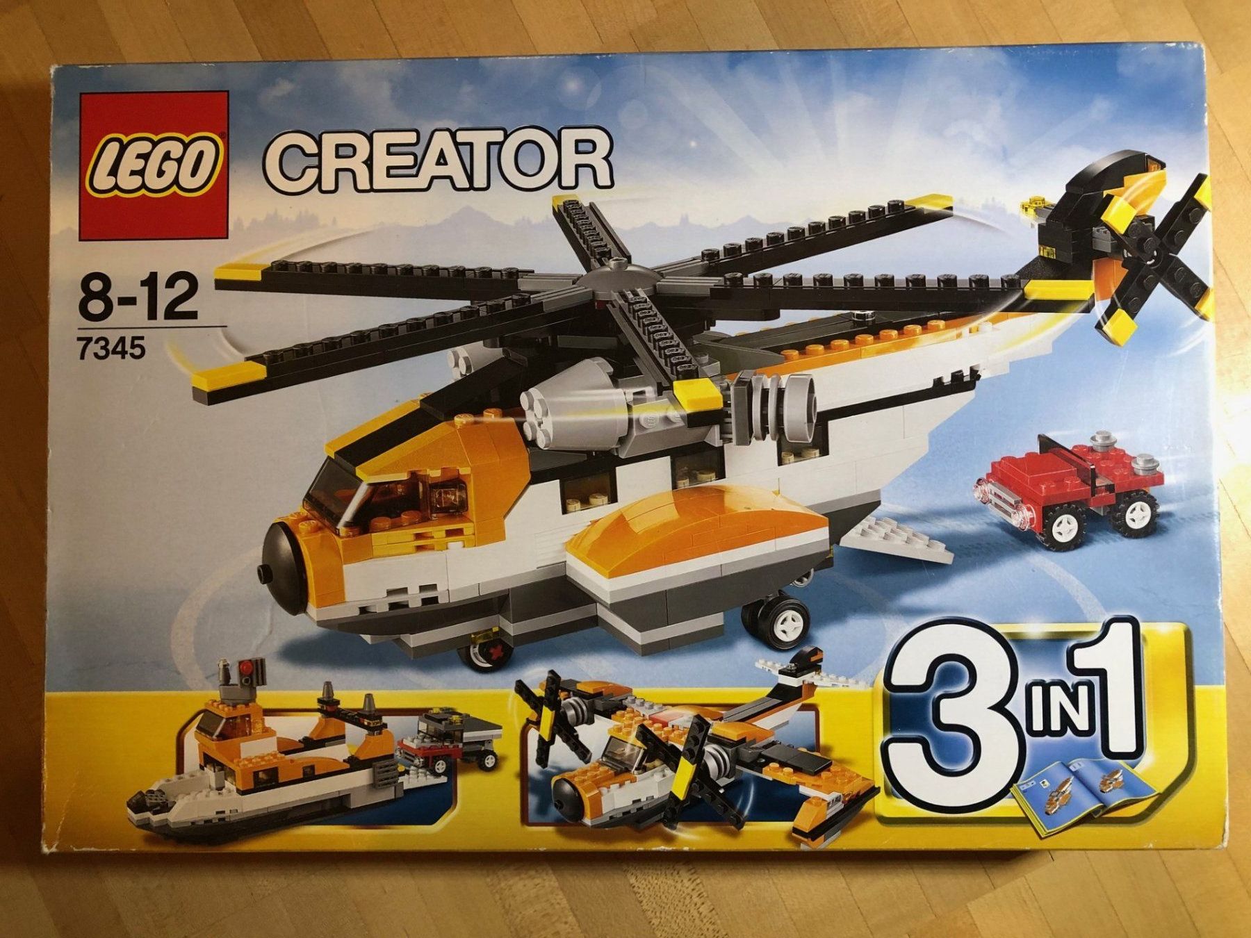 Lego Kit di costruzioni: Lego Creator 7345 Hubschrauber / Flugzeug / Boot – Usato da Stäfa venduto da Mogli76