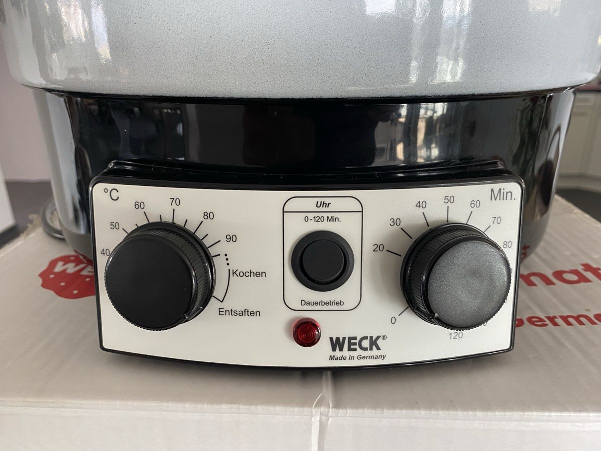 Weck Pasti del neonato: Weck Einkochautomat mit Gläsern – Usato da Dierikon venduto da aiko05 2
