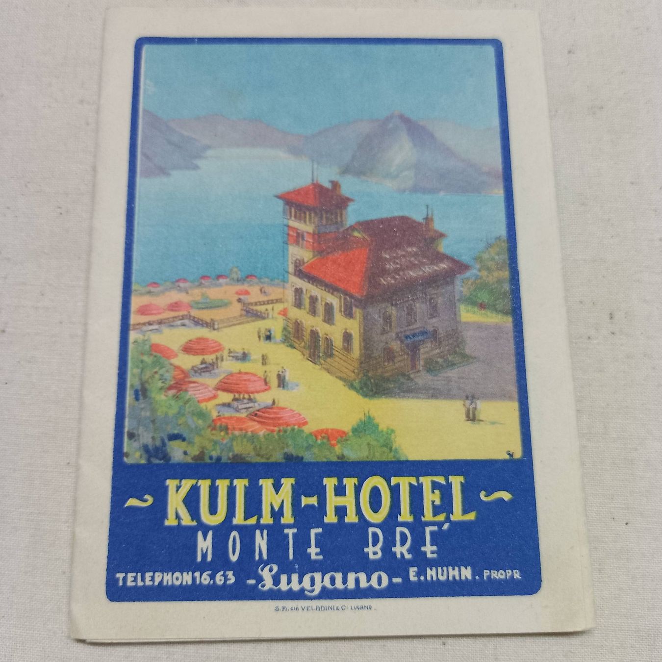 Ansichtskarten: Ticino - Lugano - "Kulm - Hotel  Monte Bré" – Gebraucht aus Sorengo von 74in