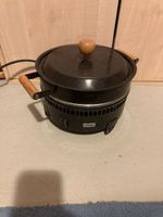 Stöckli Ofen mit Pfännchen und Deckel Schwarz gebrau