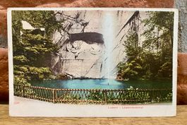1902 Luzern Löwendenkmal mir Hotelstempel Monopol