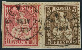 LU Schötz - Zwergstempel Voll - Sitzende Helvetia