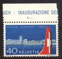 1953, Flughafen Zürich, ohne Falz **