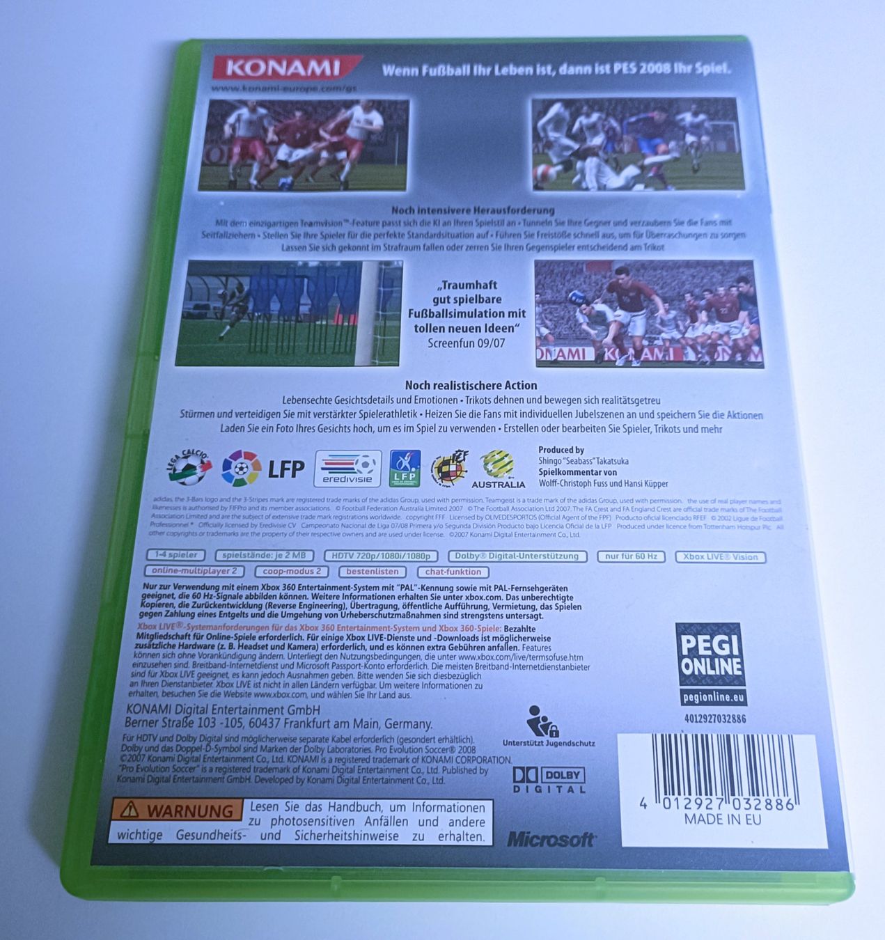 Microsoft Spiele: PES 2008 Pro Evolution Soccer | XBOX 360 – Gebraucht aus Köniz von Gamecollect 2