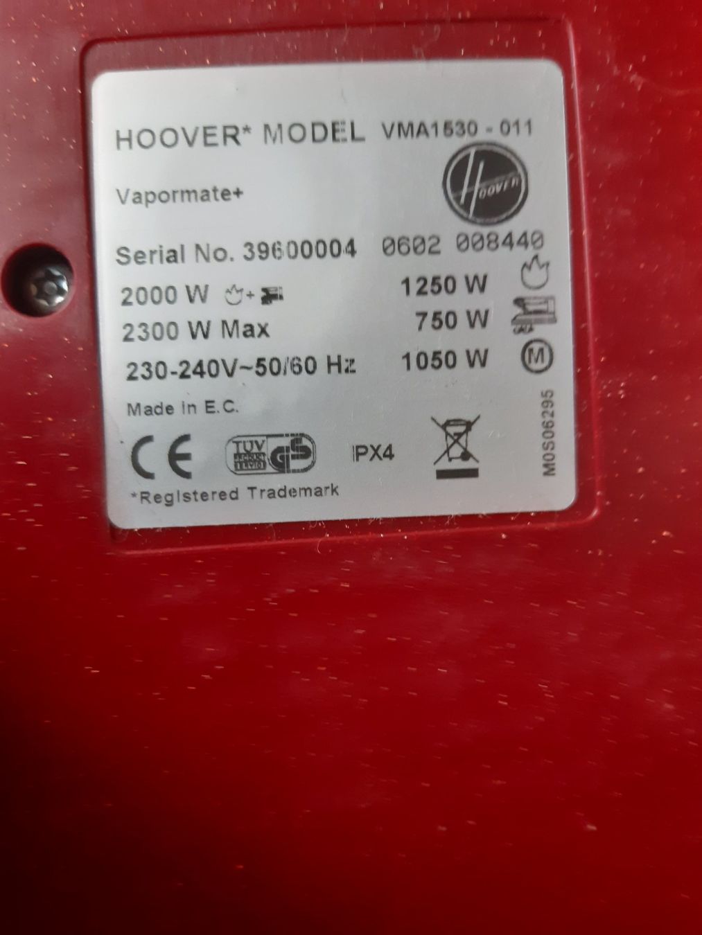 Hoover Pulitori a vapore: Dampfreinger HOOVER Vapormate – Nuovo (secondo la descrizione) da Eschlikon TG venduto da Niko43 6