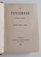 1858 - Il penseroso - livre